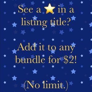 ⭐️⭐️Look For The Stars!⭐️⭐️